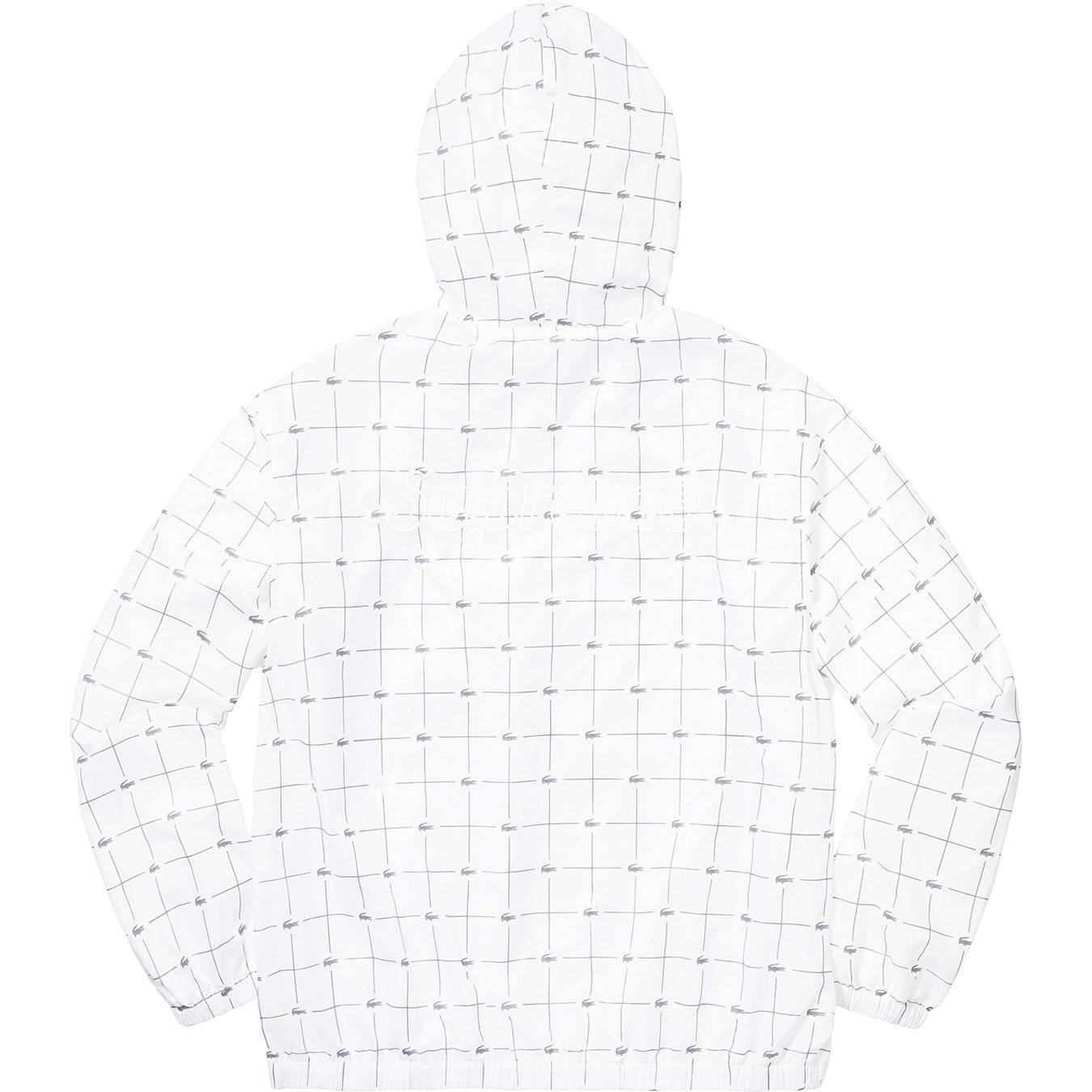 Supreme®/LACOSTE Reflective Grid Nylon Anorak view 5